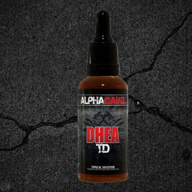 Alpha Gainz DHEA TD liquid bottle