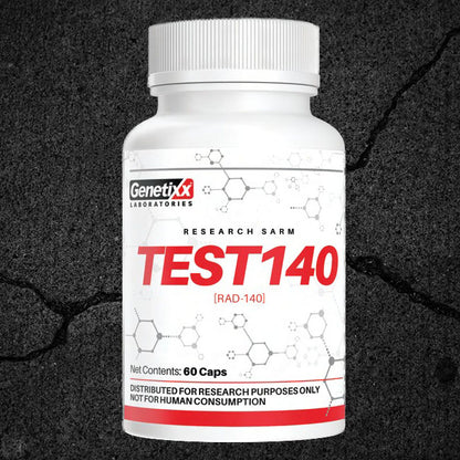 Genetixx laboratories Test140 tablet bottle