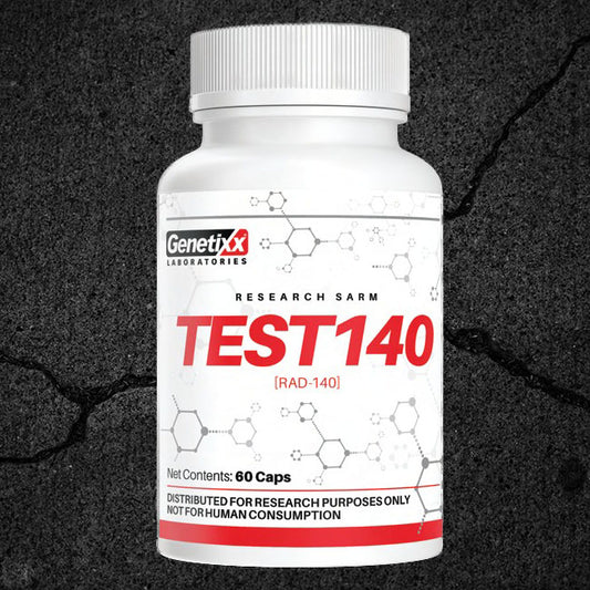 Genetixx laboratories Test140 tablet bottle