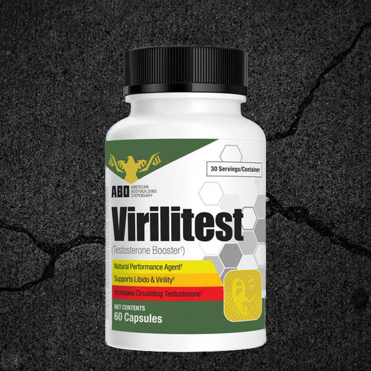 American Bodybuilding dispensary Virilitest tablet bottle