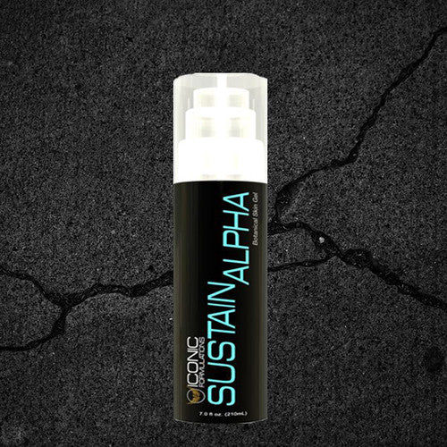 iconic formulation sustain alpha pump bottle